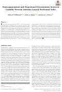 Cover page: Neuroanatomical and Functional Dissociations between Variably Present Anterior Lateral Prefrontal Sulci.