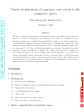 Cover page: Finsler bordifications of symmetric and certain locally symmetric spaces