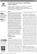 Cover page: Environmental monitoring of secondhand smoke exposure