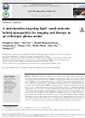 Cover page: A mitochondria-targeting lipid–small molecule hybrid nanoparticle for imaging and therapy in an orthotopic glioma model