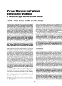 Cover page: Virtual Commercial Vehicle Compliance Stations: A Review of Legal and Institutional Issues