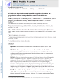Cover page: Childhood deprivation and later-life cognitive function in a population-based study of older rural South Africans