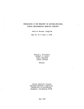 Cover page: PROCEEDINGS OF THE WORKSHOP ON NATIONAL/REGIONAL ENERGY-ENVIRONMENTAL MODELING CONCEPTS, MAY 30 - JUNE 1, 1979