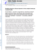 Cover page: Modeling infectious disease dynamics in the complex landscape of global health