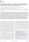 Cover page: Randomized Noninferiority Trial of Dihydroartemisinin-Piperaquine Compared with Sulfadoxine-Pyrimethamine plus Amodiaquine for Seasonal Malaria Chemoprevention in Burkina Faso
