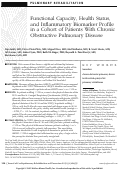 Cover page: Functional Capacity, Health Status, and Inflammatory Biomarker Profile in a Cohort of Patients With Chronic Obstructive Pulmonary Disease