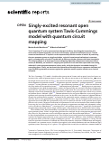 Cover page: Singly-excited resonant open quantum system Tavis-Cummings model with quantum circuit mapping.