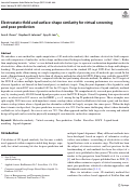 Cover page: Electrostatic-field and surface-shape similarity for virtual screening and pose prediction