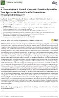 Cover page: A Convolutional Neural Network Classifier Identifies Tree Species in Mixed-Conifer Forest from Hyperspectral Imagery