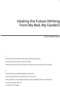 Cover page: Healing The Future (Writing From My Bed, My Garden)