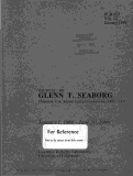 Cover page: Journal of Glenn T. Seaborg - Vol 12