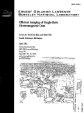 Cover page: Efficient Imaging of Single-Hole Electromagnetic Data