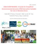 Cover page: DNA EVERYWHERE: A Guide for Simplified Environmental Genomic DNA Extraction Suitable for Use in Remote Areas: