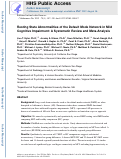 Cover page: Resting State Abnormalities of the Default Mode Network in Mild Cognitive Impairment: A Systematic Review and Meta-Analysis