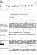 Cover page: Advocacy, Hesitancy, and Equity: Exploring U.S. Race-Related Discussions of the COVID-19 Vaccine on Twitter