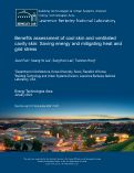Cover page: Benefits assessment of cool skin and ventilated cavity skin: Saving energy and mitigating heat and grid stress