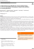 Cover page: Combined Intravenous Sildenafil and l-Arginine Administration in a Porcine Animal Model: Hemodynamic Safety Profile and Effects on Coronary Blood Flow