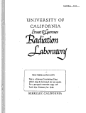 Cover page: TRANSIENT ANALYSIS OP THE WHITE CATHODE FOLLOWER