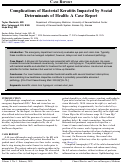 Cover page: Complications of Bacterial Keratitis Impacted by Social Determinants of Health: A Case Report