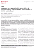 Cover page of CsMLO8/11 are required for full susceptibility of cucumber stem to powdery mildew and interact with CsCRK2 and CsRbohD.