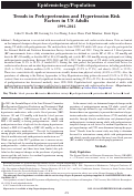 Cover page: Trends in Prehypertension and Hypertension Risk Factors in US Adults