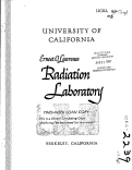 Cover page: APPLICATION AND OPERATION OF THE UCRL DIFFERENTIAL ANALYZER