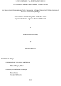 Cover page: An Intersectional Examination of Self-Compassion in Single Mother CalWORKs Students of Color at a Community College