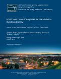 Cover page: HVAC and Control Templates for the Modelica Buildings Library