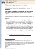 Cover page: Polychlorinated Biphenyls in Residential Dust: Sources of Variability