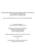 Cover page: Preliminary Distribution of the Various Pueblos and Tribes of New Mexico For the Purposes of Evangelization, San Juan Bautista, 8 September 1598