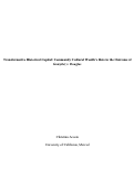 Cover page: Transformative historical capital: community cultural wealth's role in the outcome of Gonzalez v. Douglas