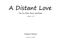 Cover page: A Distant Love