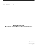 Cover page: Getting the Prices Right: An Evaluation of Pricing Parking by Demand in San Francisco