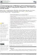 Cover page: Gestational Exposure to Phthalates and Social Responsiveness Scores in Children Using Quantile Regression: The EARLI and HOME Studies