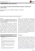 Cover page: A novel QTL associated with dwarf bunt resistance in Idaho 444 winter wheat