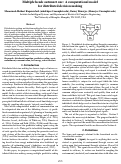 Cover page: Multiple heads outsmart one: A computational modelfor distributed decision making