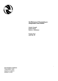 Cover page: The Effectiveness of Telecommuting as a Transportation Control Measure