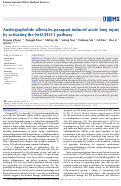 Cover page: Andrographolide alleviates paraquat-induced acute lung injury by activating the Nrf2/HO-1 pathway.