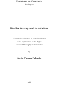 Cover page: Hechler forcing and its relatives