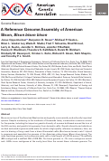 Cover page: A reference genome assembly of American bison, Bison bison bison