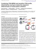 Cover page: Combining TSS-MPRA and sensitive TSS profile dissimilarity scoring to study the sequence determinants of transcription initiation