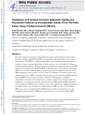 Cover page: Usefulness of N-terminal Pro–brain Natriuretic Peptide and Myocardial Perfusion in Asymptomatic Adults (from&nbsp;the Multi-Ethnic Study of Atherosclerosis)