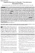 Cover page: Diagnostic Discordance for Hepatitis C Virus Infection in Hemodialysis Patients