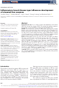 Cover page: Inflammatory bowel disease type influences development of elevated liver enzymes