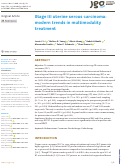 Cover page: Stage III uterine serous carcinoma: modern trends in multimodality treatment