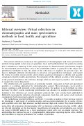 Cover page: Editorial overview: Virtual collection on chromatographic and mass spectrometric methods in food, health, and agriculture