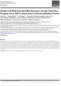 Cover page: Single-Cell RNA-Seq Identifies Dynamic Cardiac Transition Program from ADCs Induced by Leukemia Inhibitory Factor.