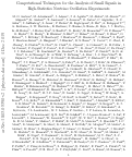 Cover page: Computational techniques for the analysis of small signals in high-statistics neutrino oscillation experiments