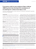 Cover page: Pretreatment with the monoacylglycerol lipase inhibitor URB602 protects from the long-term consequences of neonatal hypoxic–ischemic brain injury in rats