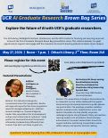 Cover page of Inaugural UCR AI Graduate Research Brown Bag Series Event Flyer
